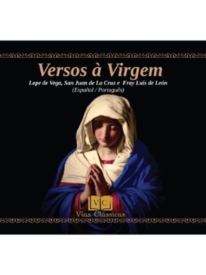 Imagem da capa da obra "Versos à Virgem" - Lope de Vega, San Juan de la Cruz e Fray Luis de León - Español/Português